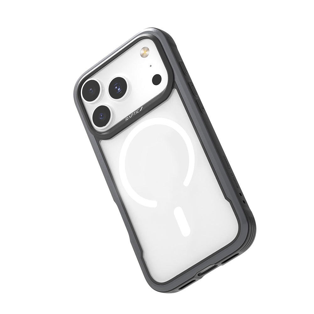 iPhone 17 Pro Max Kılıf M-safe Şarj Özellikli Airbagli Raptic Shield Serisi Şeffaf Arka Yüzey Kapak