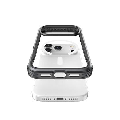 iPhone 17 Pro Max Kılıf M-safe Şarj Özellikli Airbagli Raptic Shield Serisi Şeffaf Arka Yüzey Kapak