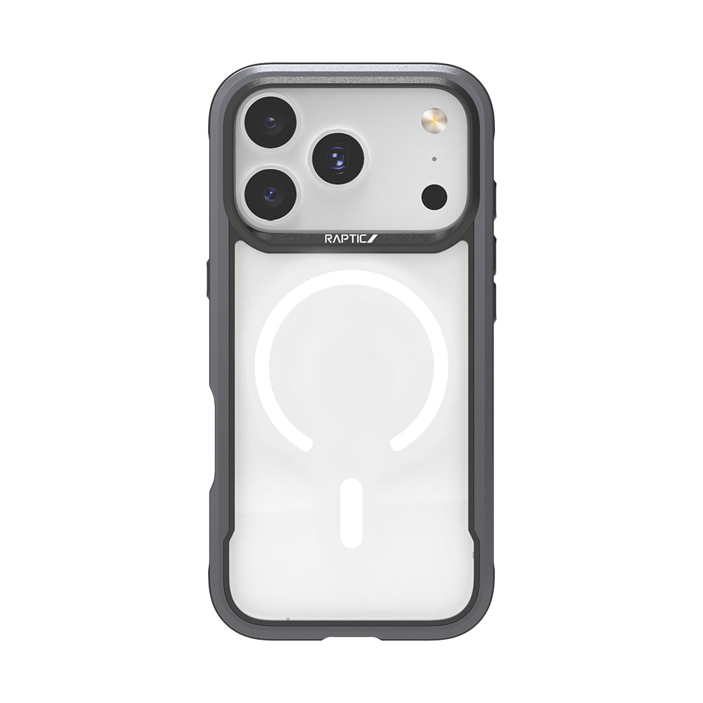 iPhone 17 Pro Max Kılıf M-safe Şarj Özellikli Airbagli Raptic Shield Serisi Şeffaf Arka Yüzey Kapak
