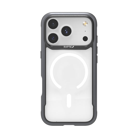 iPhone 17 Pro Max Kılıf M-safe Şarj Özellikli Airbagli Raptic Shield Serisi Şeffaf Arka Yüzey Kapak