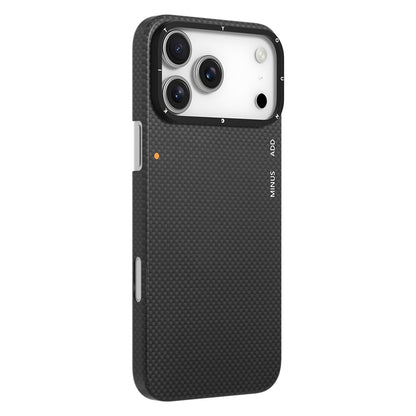iPhone 17 Pro Max Kılıf M-safe Şarj Özellikli Aramid Fiber Youngkit 1500D Kevlar Extreme Wing Titanyum-Gold Serisi Kapak