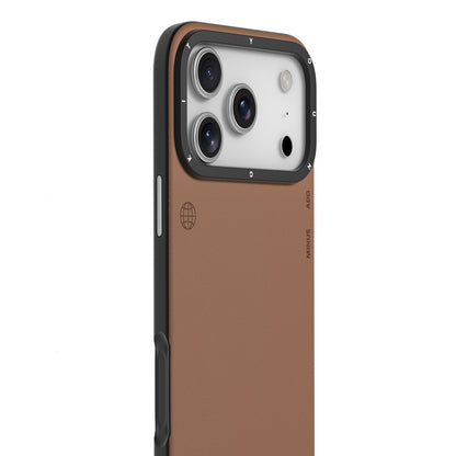iPhone 17 Pro Max Kılıf M-safe Şarj Özellikli Basit Mat Deri Desenli Youngkit Tech Fashion Serisi Kapak