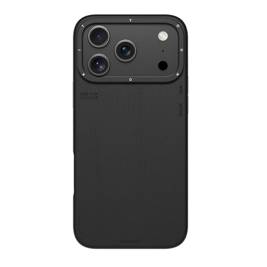 iPhone 17 Pro Max Kılıf M-safe Şarj Özellikli Basit Mat Deri Desenli Youngkit Tech Fashion Serisi Kapak