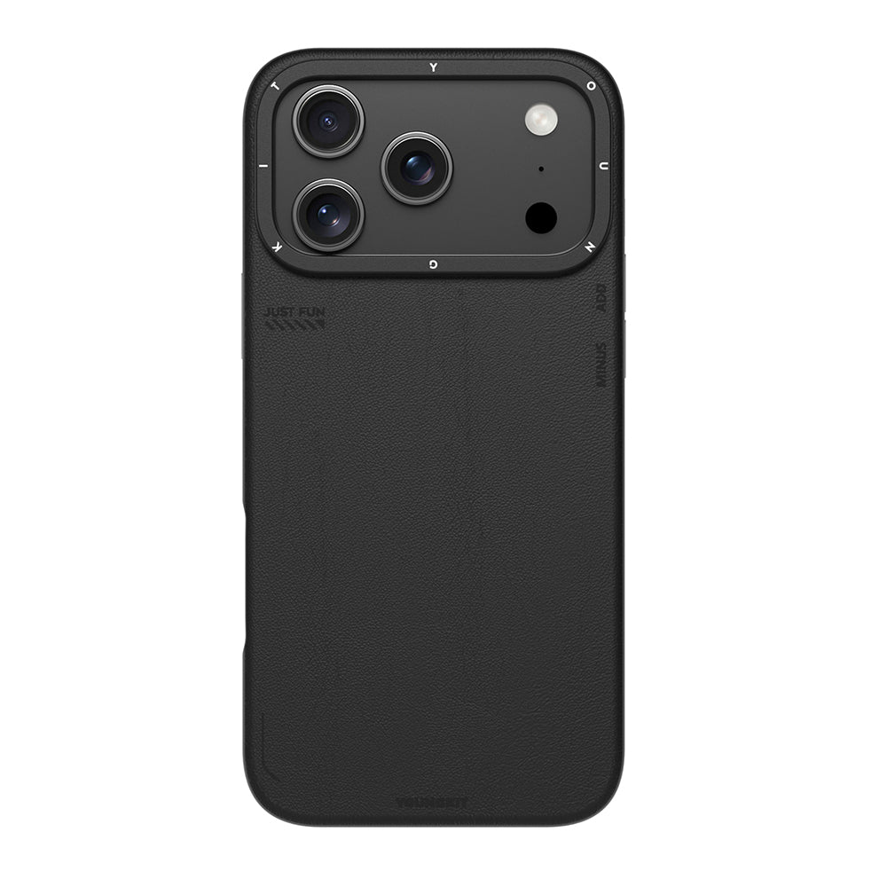 iPhone 17 Pro Max Kılıf M-safe Şarj Özellikli Basit Mat Deri Desenli Youngkit Tech Fashion Serisi Kapak