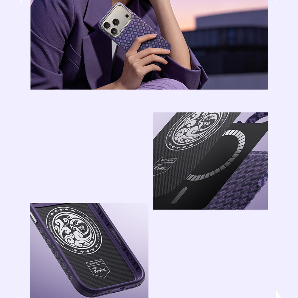 Apple iPhone 17 Pro Max Kılıf M-Safe Şarj Özellikli Benks ArmorPro ArmorEdge X9 Serisi Kevlar Kapak