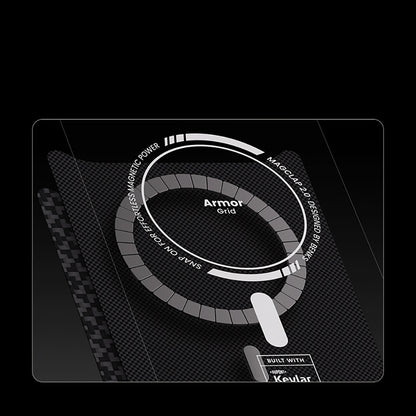 Apple iPhone 17 Pro Max Kılıf M-Safe Şarj Özellikli Benks ArmorPro ArmorGrid Serisi Kevlar Kapak