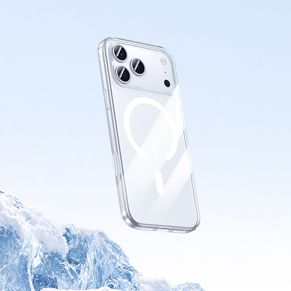 iPhone 17 Pro Max Kılıf M-safe Şarj Özellikli Benks Crystal Serisi Şeffaf Kapak