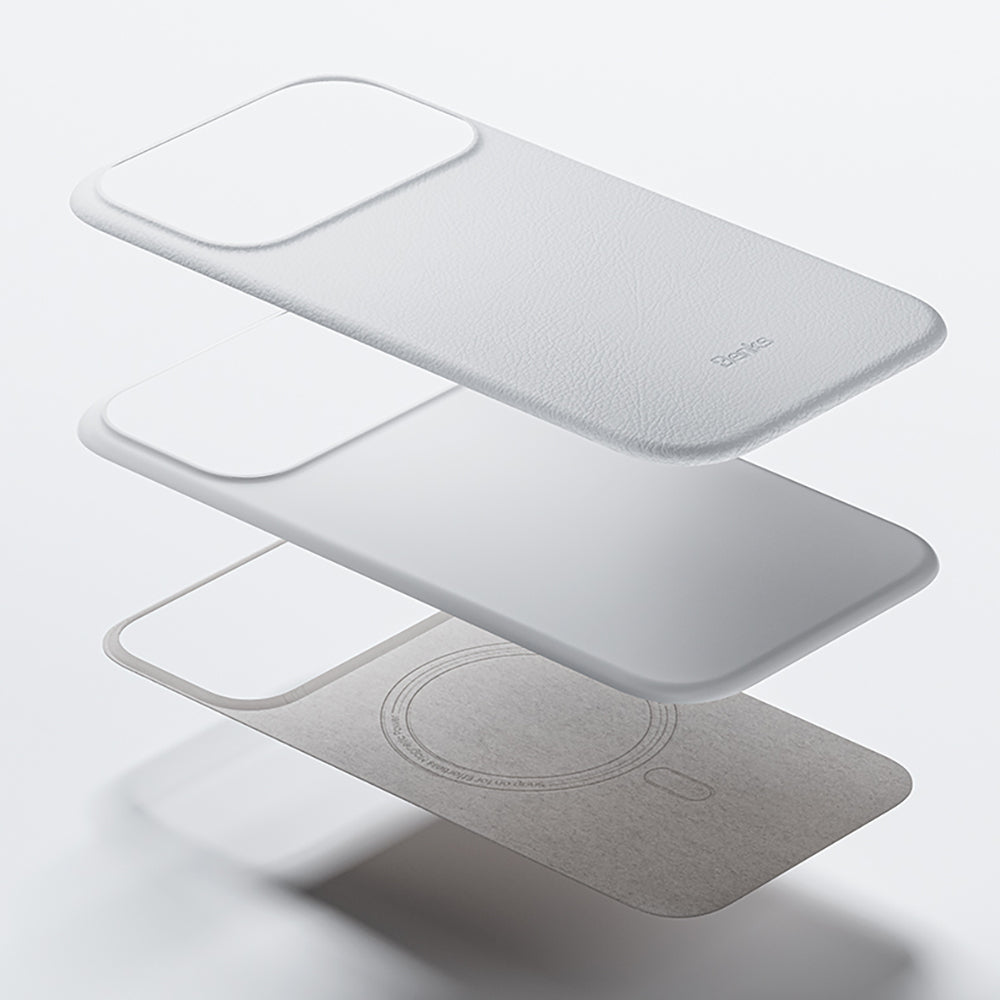 iPhone 17 Pro Max Kılıf M-safe Şarj Özellikli Çizilmeye Dayanıklı Benks VitaPro Serisi PU Deri Kapak