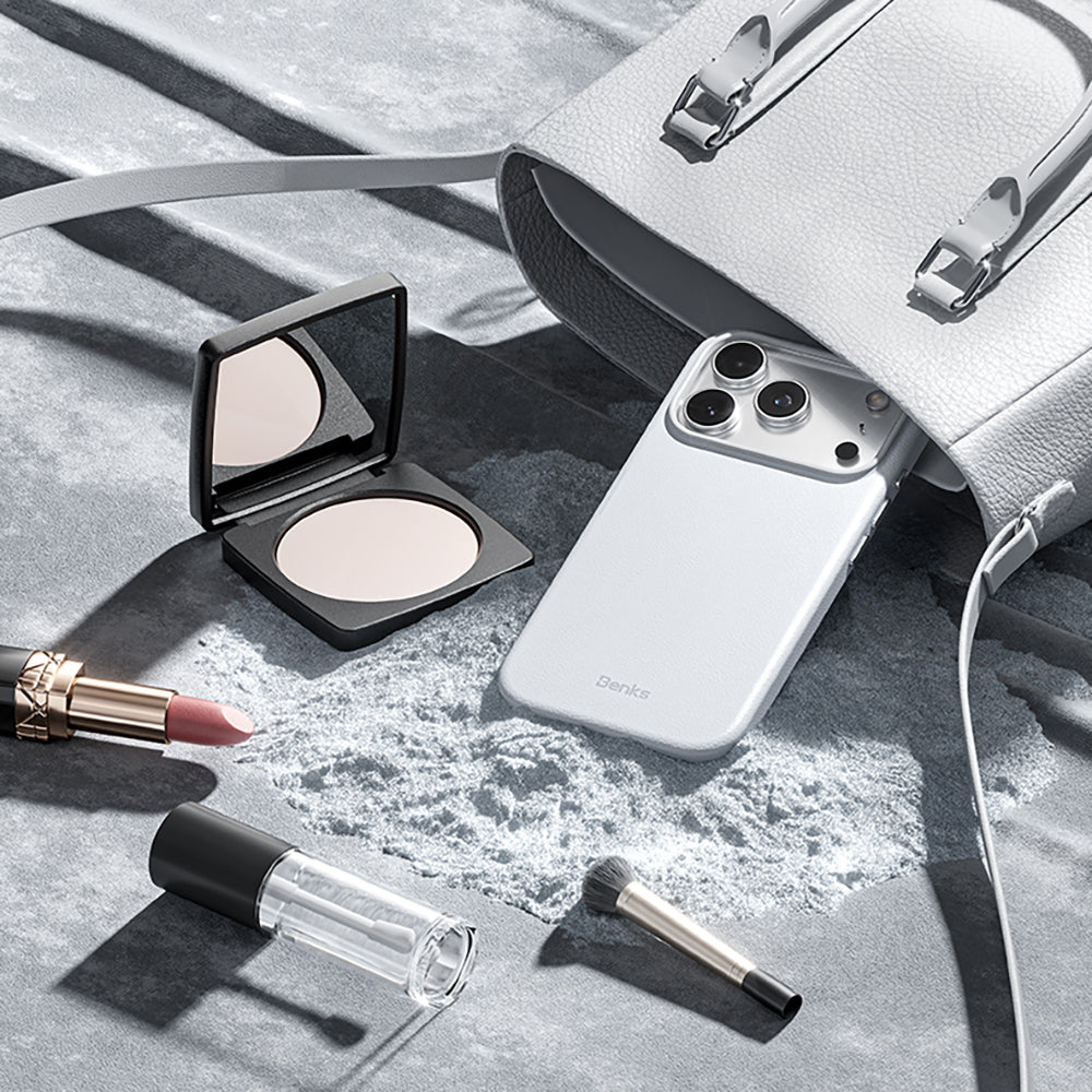 iPhone 17 Pro Max Kılıf M-safe Şarj Özellikli Çizilmeye Dayanıklı Benks VitaPro Serisi PU Deri Kapak