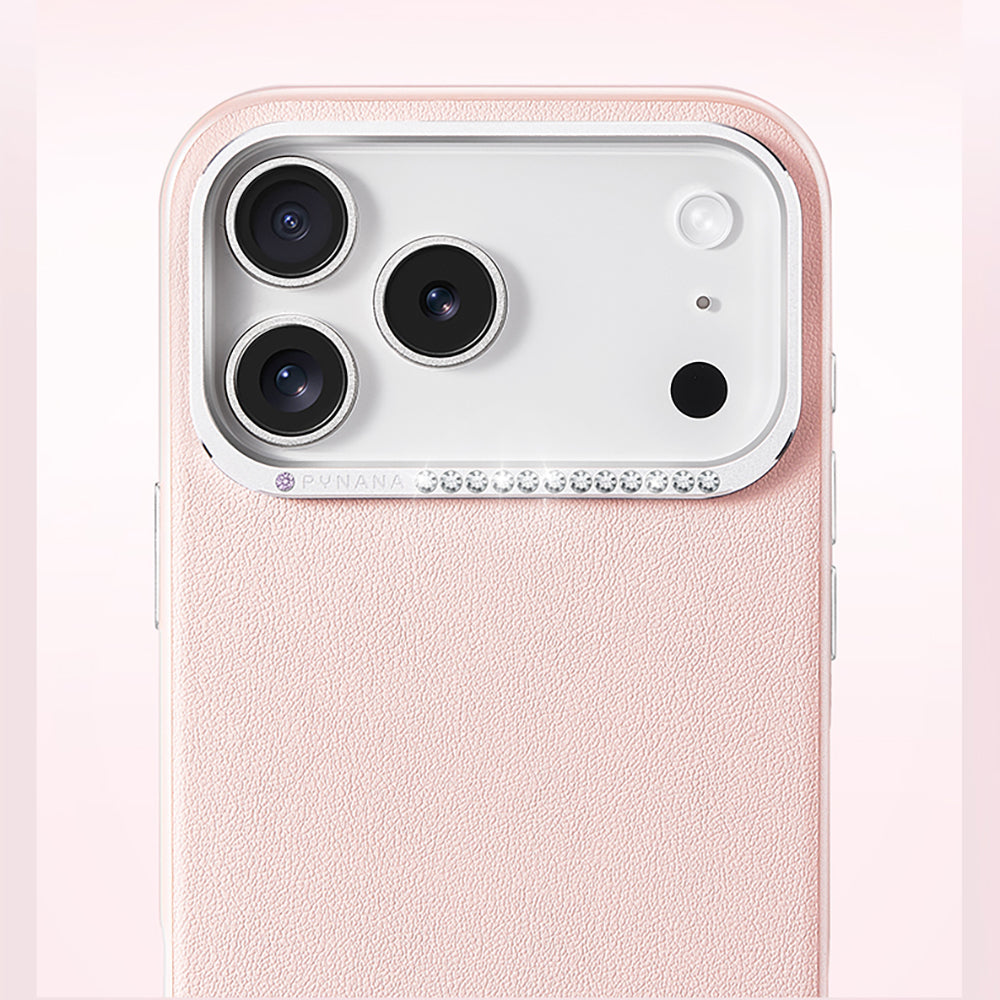 Apple iPhone 17 Pro Max Kılıf M-safe Şarj Özellikli Deri Tasarımlı Pynana Starry Serisi Kapak