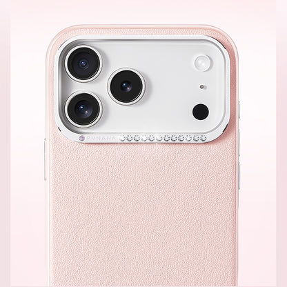 Apple iPhone 17 Pro Max Kılıf M-safe Şarj Özellikli Deri Tasarımlı Pynana Starry Serisi Kapak