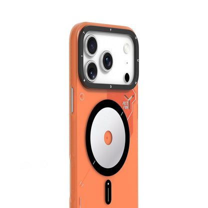 iPhone 17 Pro Max Kılıf M-safe Şarj Özellikli Disk Desenli Youngkit Disc Battle Kapak