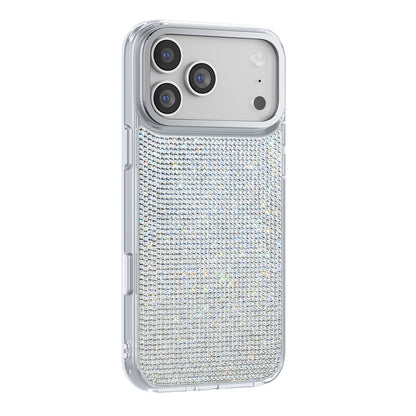 Apple iPhone 17 Pro Max Kılıf M-Safe Şarj Özellikli El İşlemeli Swarovski Taşlı Zore Paris Riva Sert PC Kapak