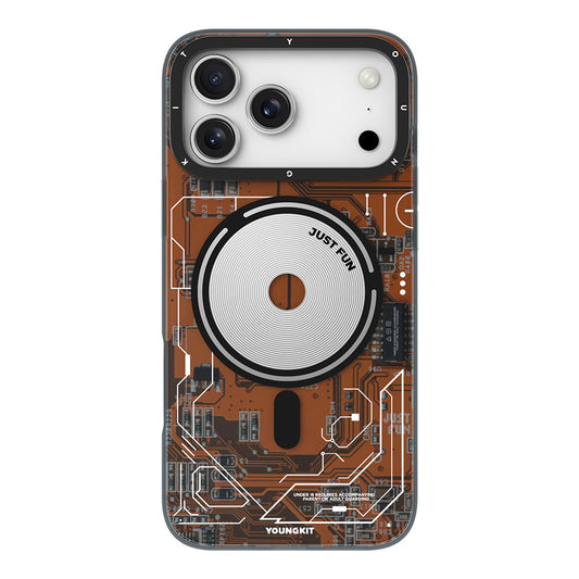 iPhone 17 Pro Max Kılıf M-safe Şarj Özellikli Kamera Denetim Butonlu Youngkit Technology Serisi Kapak