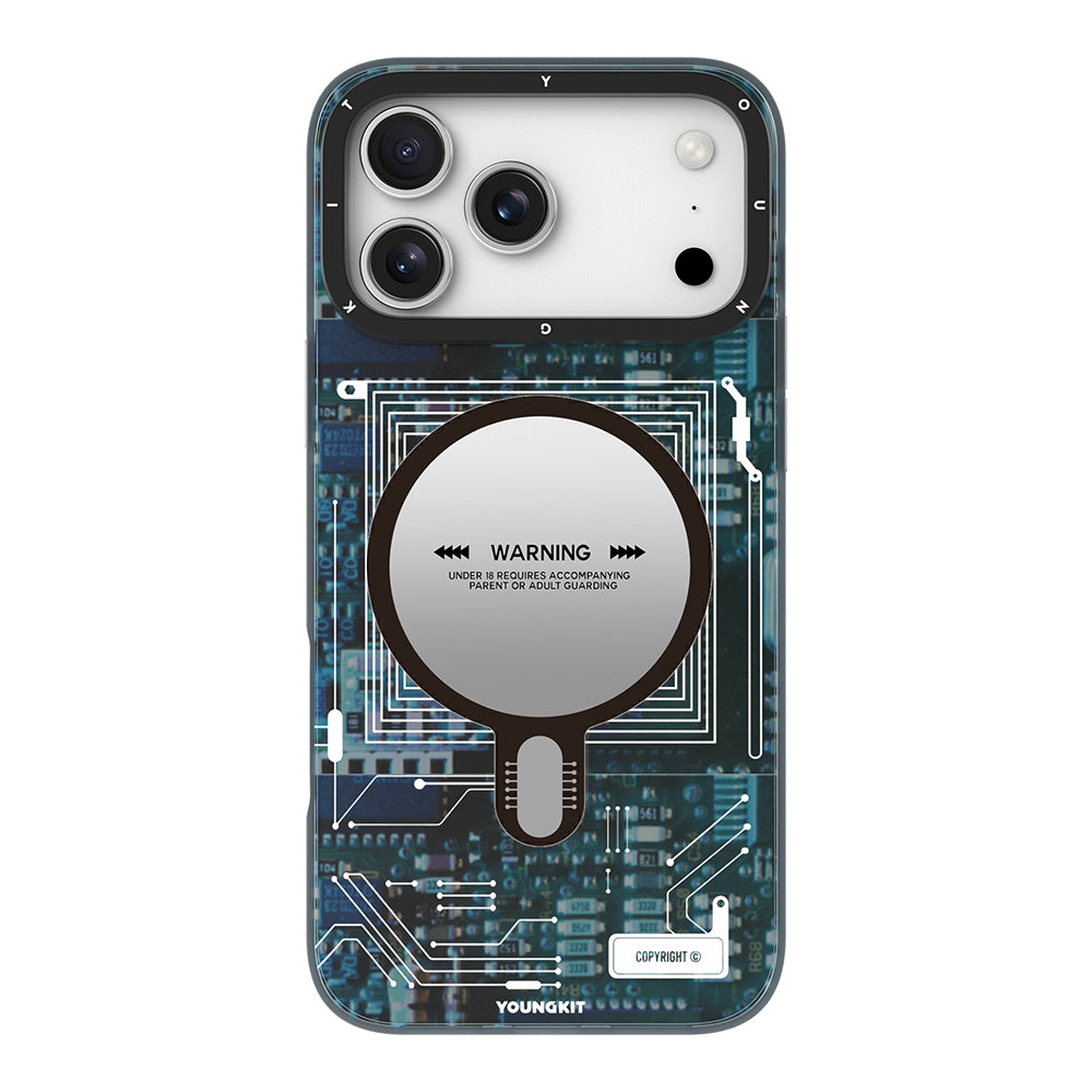 iPhone 17 Pro Max Kılıf M-safe Şarj Özellikli Kamera Denetim Butonlu Youngkit Technology Serisi Kapak