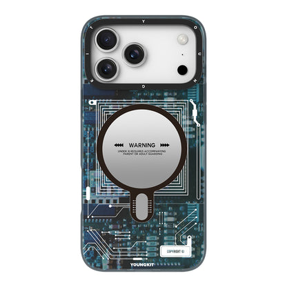 iPhone 17 Pro Max Kılıf M-safe Şarj Özellikli Kamera Denetim Butonlu Youngkit Technology Serisi Kapak