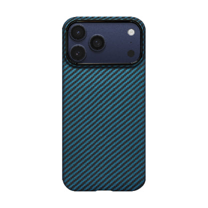 iPhone 17 Pro Max Kılıf M-Safe Şarj Özellikli Kamera Kontrol Butonlu Aramid Fiber Pitaka Ultra-Slim Kapak