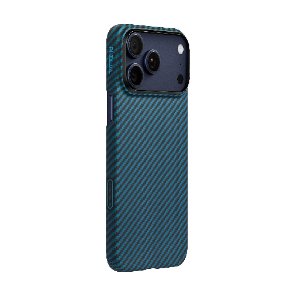 iPhone 17 Pro Max Kılıf M-Safe Şarj Özellikli Kamera Kontrol Butonlu Aramid Fiber Pitaka Ultra-Slim Kapak