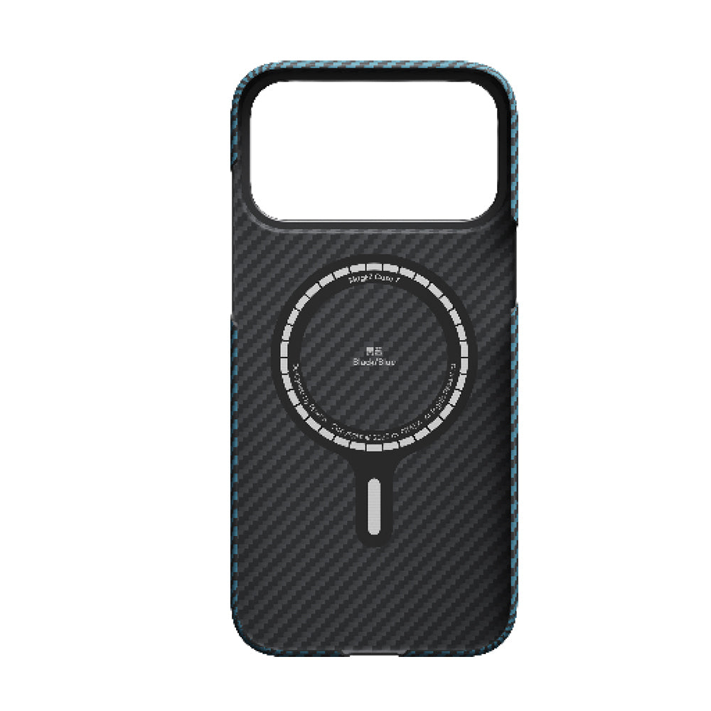 iPhone 17 Pro Max Kılıf M-Safe Şarj Özellikli Kamera Kontrol Butonlu Aramid Fiber Pitaka Ultra-Slim Kapak