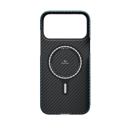 iPhone 17 Pro Max Kılıf M-Safe Şarj Özellikli Kamera Kontrol Butonlu Aramid Fiber Pitaka Ultra-Slim Kapak