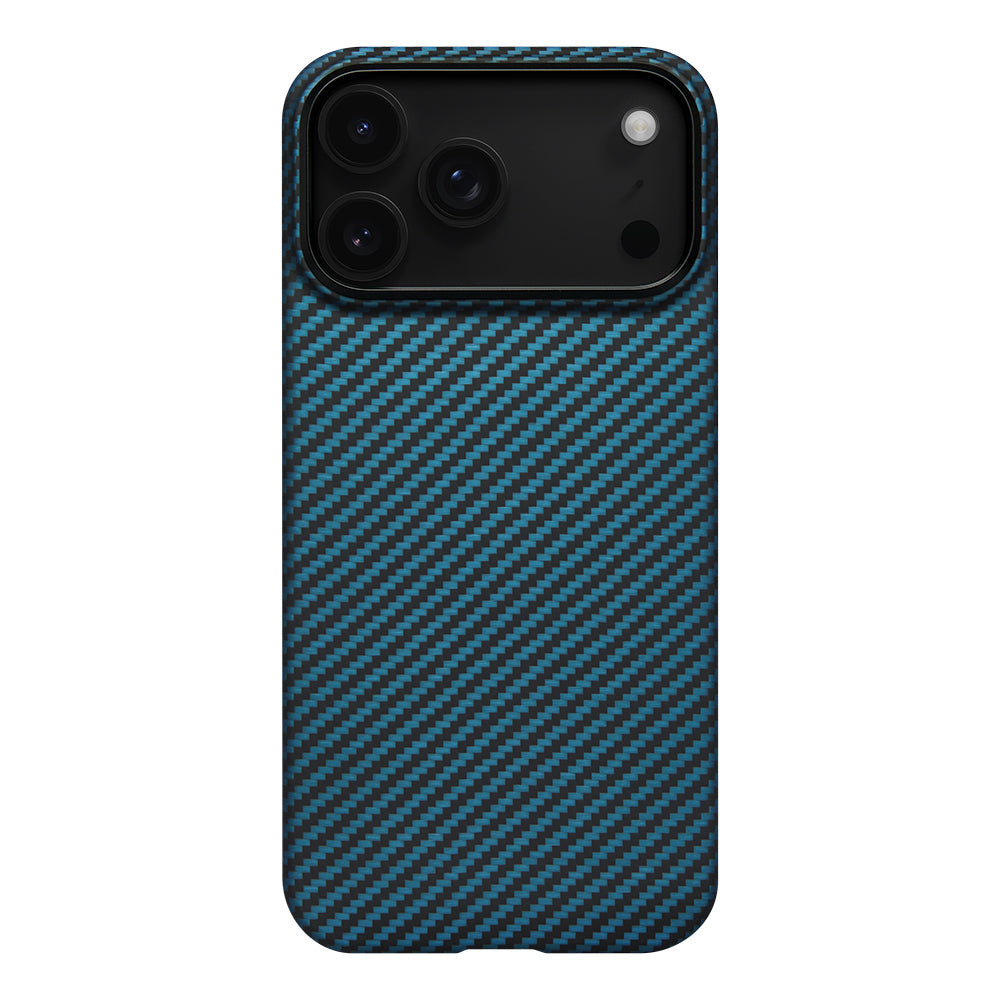 iPhone 17 Pro Max Kılıf M-Safe Şarj Özellikli Kamera Kontrol Butonlu Aramid Fiber Pitaka Ultra-Slim Kapak