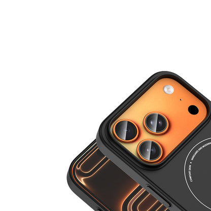 Apple iPhone 17 Pro Max Kılıf M-Safe Şarj Özellikli Kamera Korumalı Zore Elio Sert PC Kapak