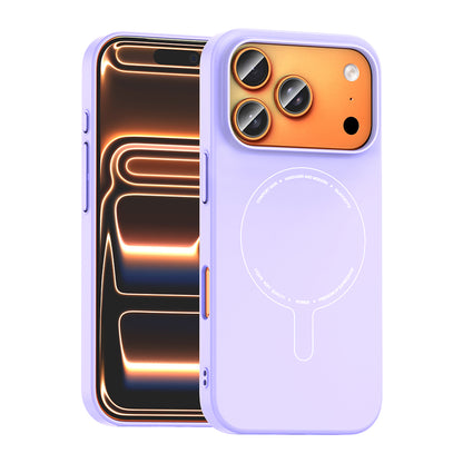 Apple iPhone 17 Pro Max Kılıf M-Safe Şarj Özellikli Kamera Korumalı Zore Elio Sert PC Kapak
