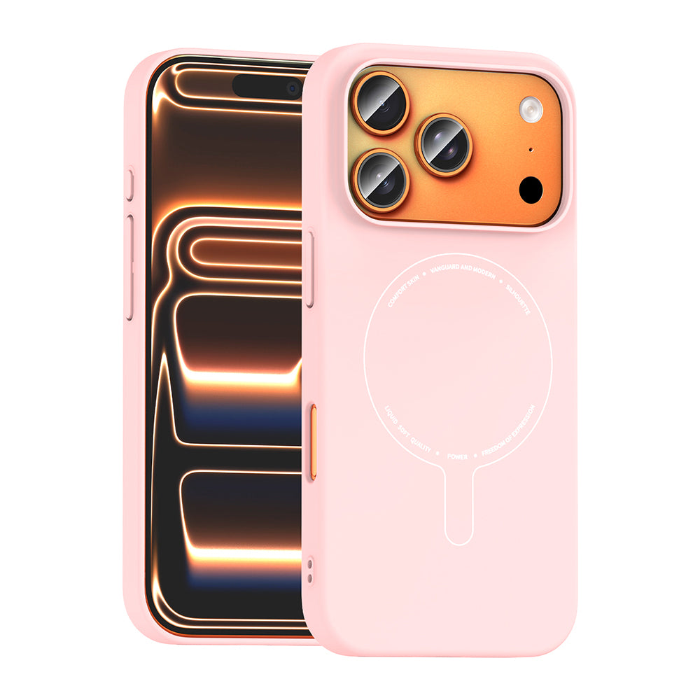 Apple iPhone 17 Pro Max Kılıf M-Safe Şarj Özellikli Kamera Korumalı Zore Elio Sert PC Kapak