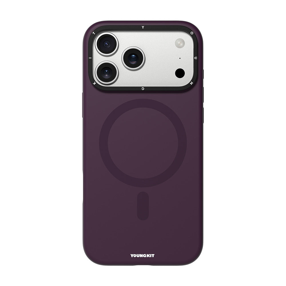 Apple iPhone 17 Pro Max Kılıf M-safe Şarj Özellikli Kamera Standlı Youngkit Bitty Cream Kapak