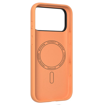 iPhone 17 Pro Max Kılıf M-Safe Şarj Özellikli Kamera Standlı Youngkit Gel Cream Serisi Kapak