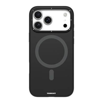 iPhone 17 Pro Max Kılıf M-Safe Şarj Özellikli Kamera Standlı Youngkit Gel Cream Serisi Kapak