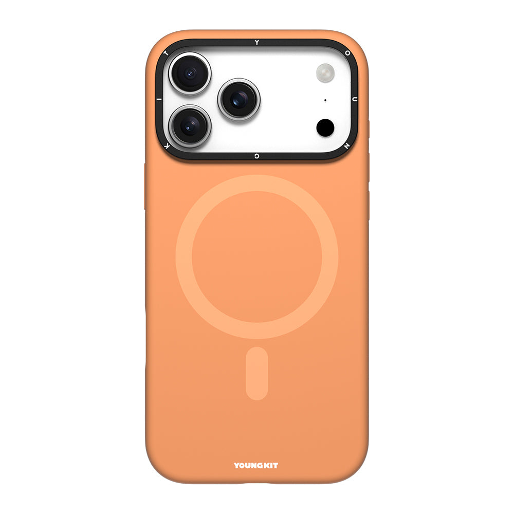 iPhone 17 Pro Max Kılıf M-Safe Şarj Özellikli Kamera Standlı Youngkit Gel Cream Serisi Kapak
