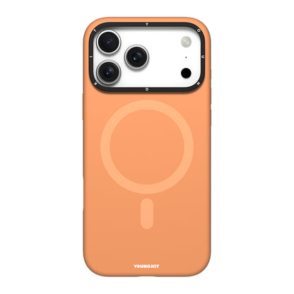 iPhone 17 Pro Max Kılıf M-Safe Şarj Özellikli Kamera Standlı Youngkit Gel Cream Serisi Kapak