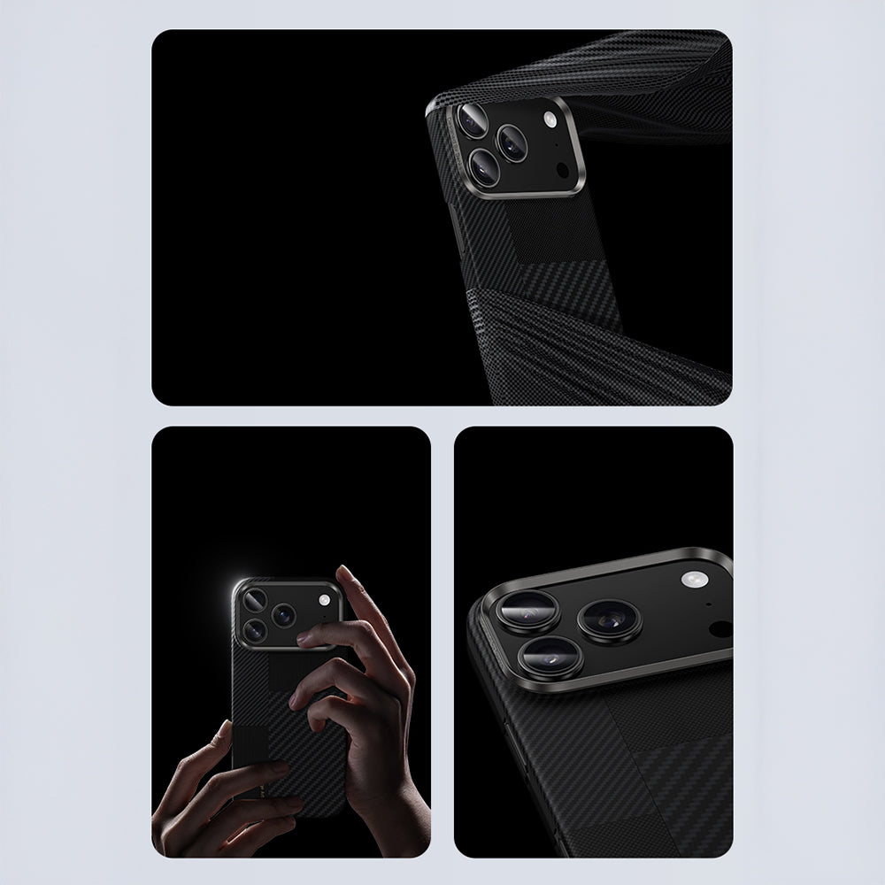 iPhone 17 Pro Max Kılıf M-safe Şarj Özellikli Karbon Fiber Benks Montage ArmorAir Kevlar Kapak