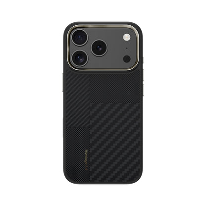 iPhone 17 Pro Max Kılıf M-safe Şarj Özellikli Karbon Fiber Benks Montage Hybrid ArmorPro Kevlar Kapak