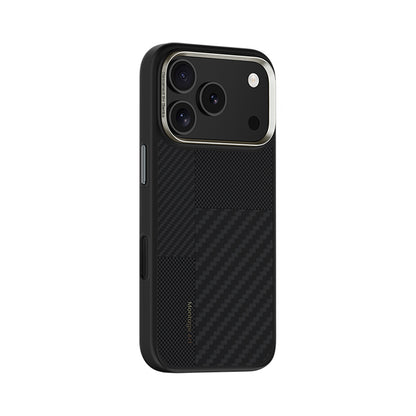 iPhone 17 Pro Max Kılıf M-safe Şarj Özellikli Karbon Fiber Benks Montage Hybrid ArmorPro Kevlar Kapak