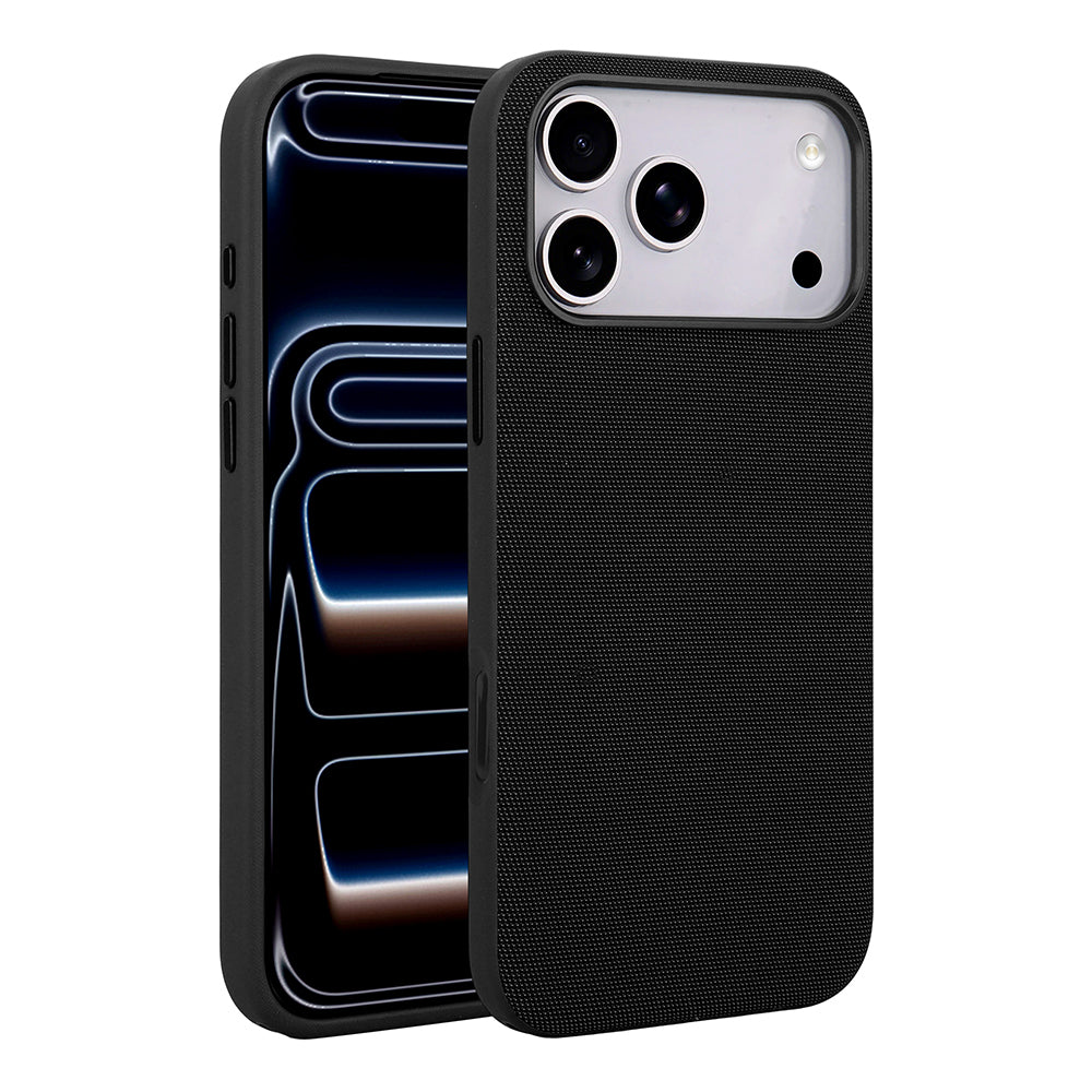 Apple iPhone 17 Pro Max Kılıf M-Safe Şarj Özellikli Kumaş Tasarımlı Zore Miami Sert PC Kapak