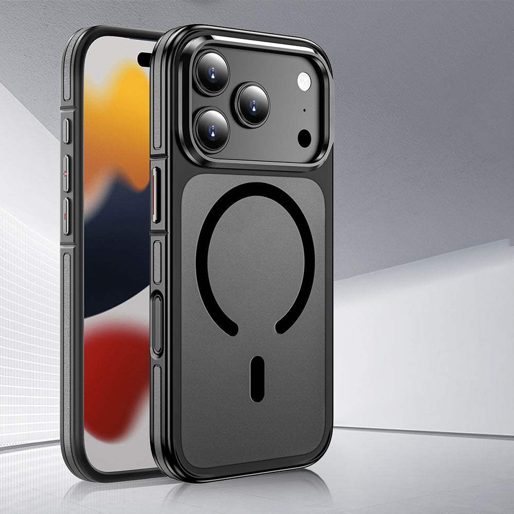 iPhone 17 Pro Max Kılıf M-safe Şarj Özellikli Mat Görünümlü Wlons Vevo Kapak