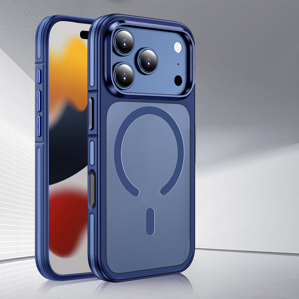 iPhone 17 Pro Max Kılıf M-safe Şarj Özellikli Mat Görünümlü Wlons Vevo Kapak