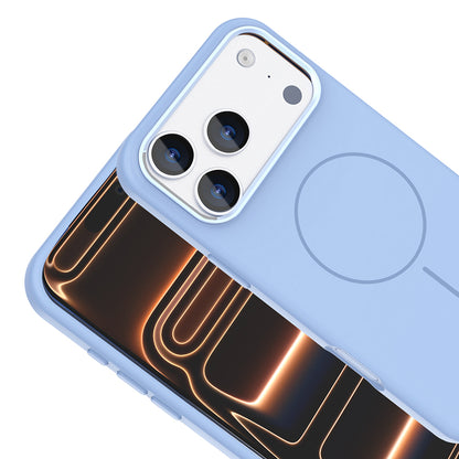 Apple iPhone 17 Pro Max Kılıf M-Safe Şarj Özellikli Metal Kamera Çerçeveli Zore Edi Silikon Kapak