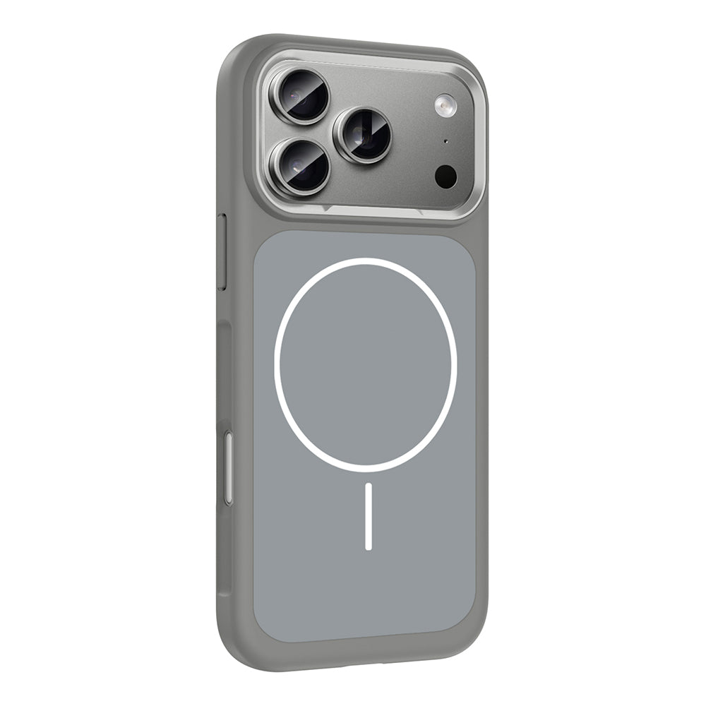 Apple iPhone 17 Pro Max Kılıf M-Safe Şarj Özellikli Metal Kamera Çerçeveli Zore Sanremo Silikon Kapak