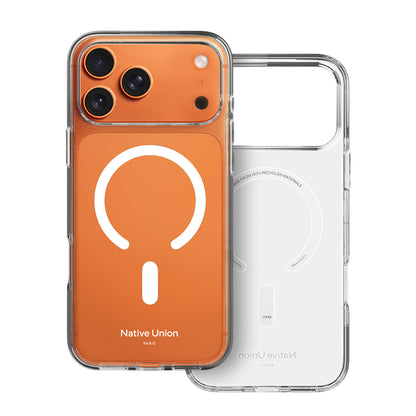 Apple iPhone 17 Pro Max Kılıf M-safe Şarj Özellikli Native Union RE Clear Serisi Kapak