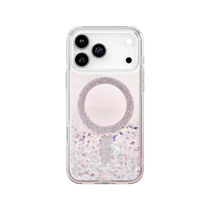 iPhone 17 Pro Max Kılıf M-safe Şarj Özellikli Parlak Halkalı Coehl Solea Kapak