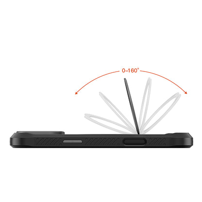 iPhone 17 Pro Max Kılıf M-safe Şarj Özellikli Parmak Ring Standlı Airbag Tasarımlı Mutural Obsidian Serisi Kapak