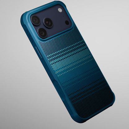 iPhone 17 Pro Max Kılıf M-safe Şarj Özellikli Pitaka Tactile Woven Sunset-Moonrise Aramid Pro Guard Serisi Kapak