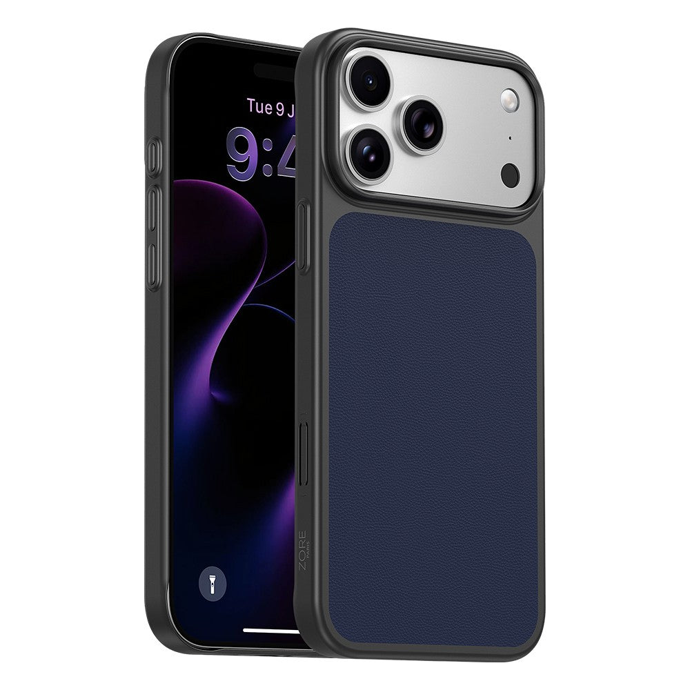 Apple iPhone 17 Pro Max Kılıf M-Safe Şarj Özellikli PU Zore Paris Trexo Sert PC Kapak