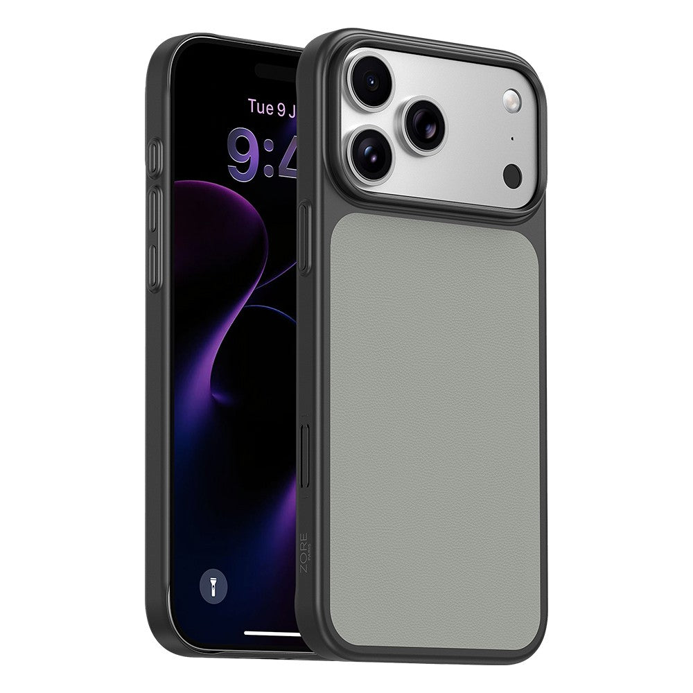 Apple iPhone 17 Pro Max Kılıf M-Safe Şarj Özellikli PU Zore Paris Trexo Sert PC Kapak