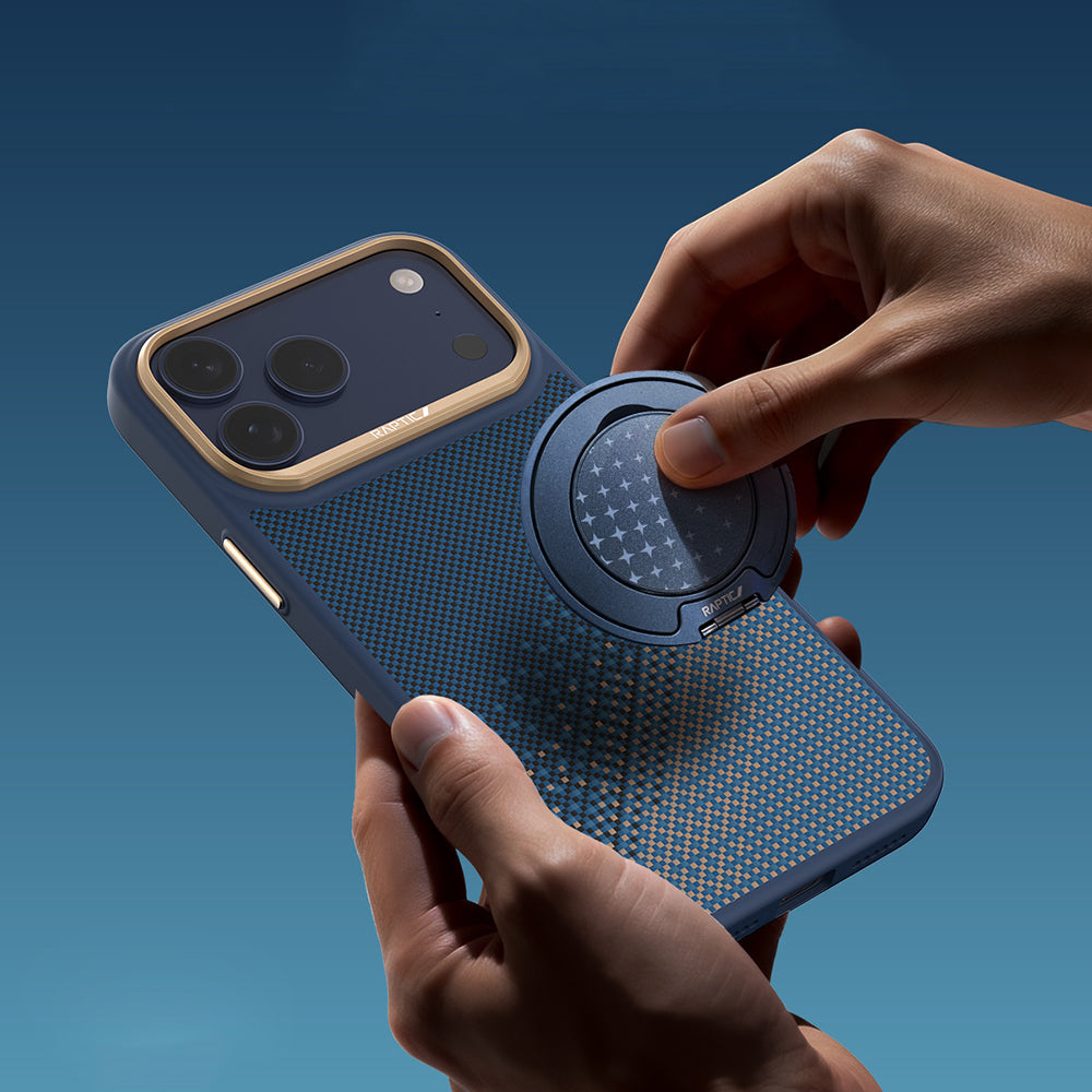 Apple iPhone 17 Pro Max Kılıf M-safe Şarj Özellikli Raptic Aramid Dual Serenity Serisi Kapak