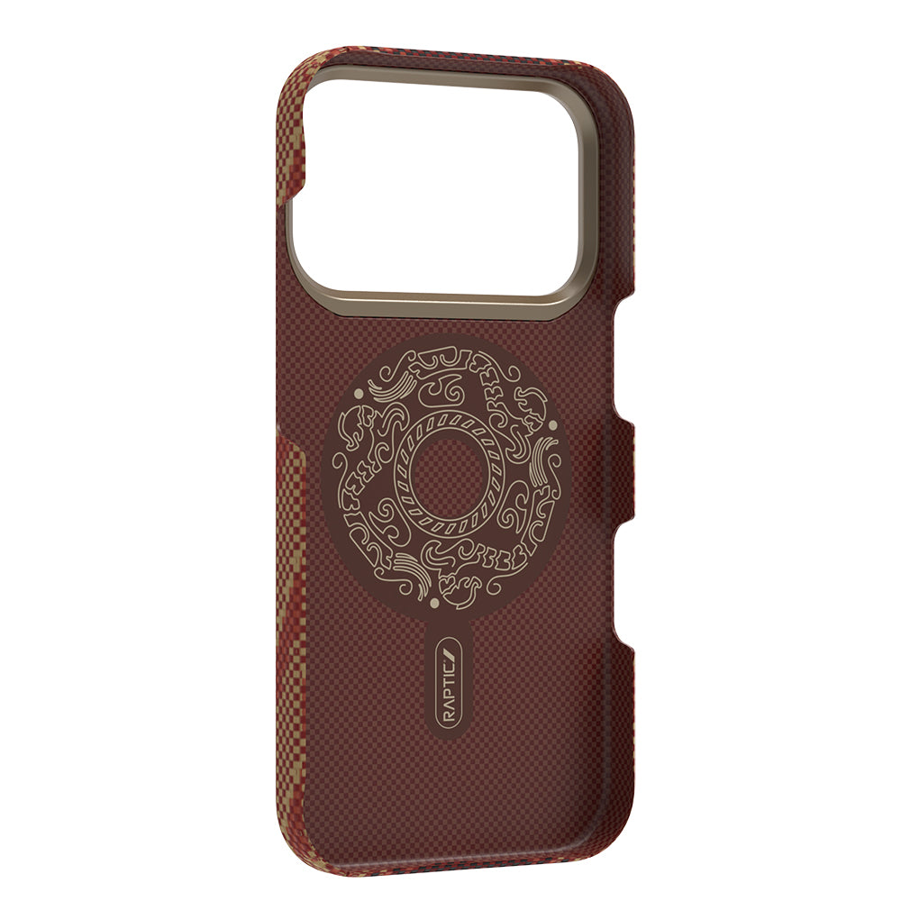 iPhone 17 Pro Max Kılıf M-safe Şarj Özellikli Raptic Aramid Skin Bionic Serisi Kapak