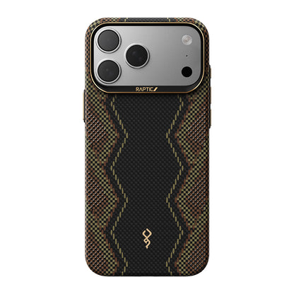 Apple iPhone 17 Pro Max Kılıf M-safe Şarj Özellikli Raptic Aramid Skin Scepter Serisi Kapak